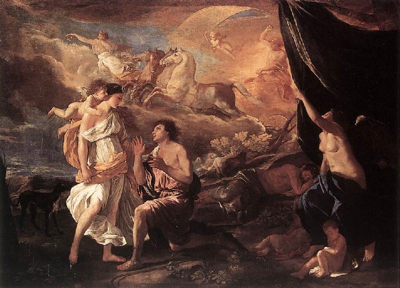 Nicolas Poussin Selene and Endymion oil painting image
